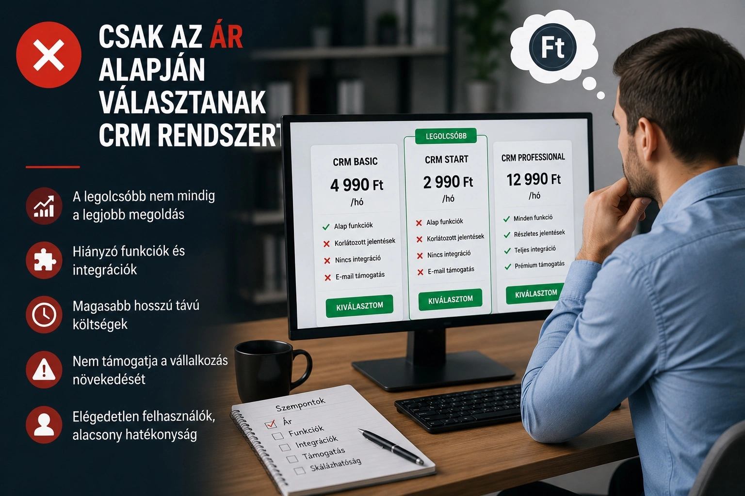 crm árak