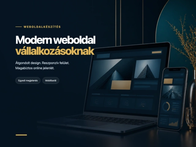 Modern, mobilbarát weboldalt készítek vállalkozásodnak