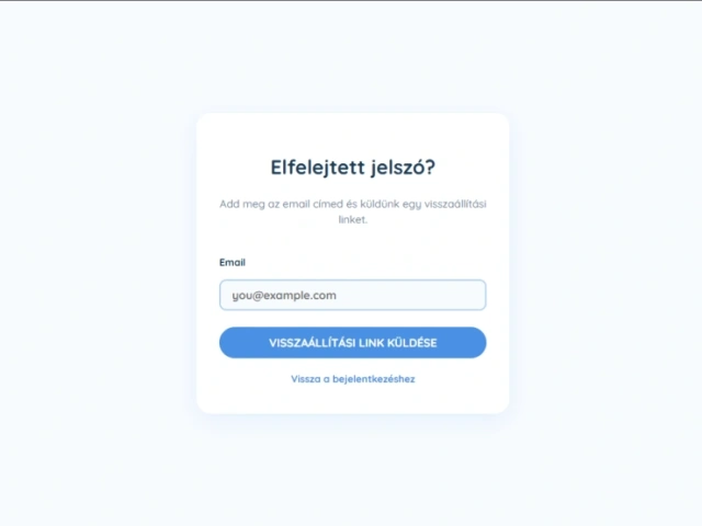 Fullstack fejlesztés (React + Laravel)