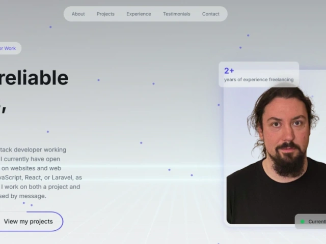 Reszponzív weboldal/landing page készítése (HTML/CSS/React) 10