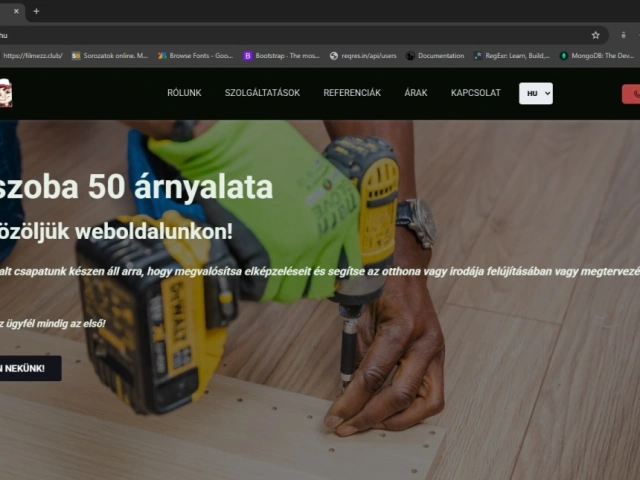 Reszponzív weboldal/landing page készítése (HTML/CSS/React) 12