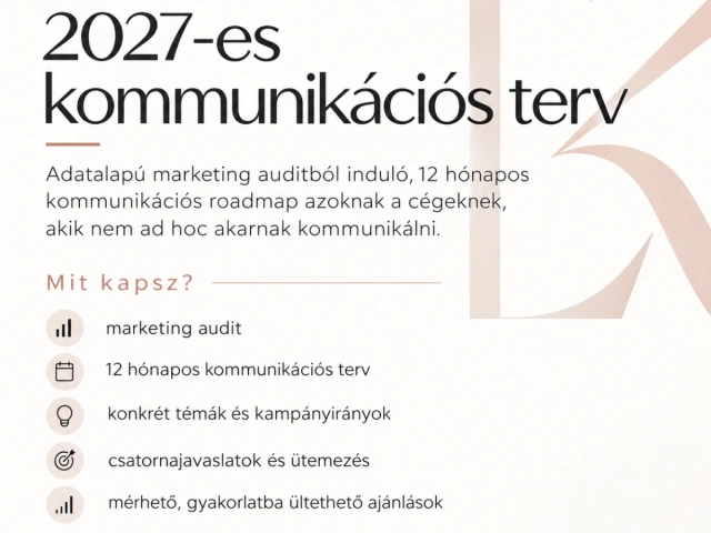 2027-es kommunikációs terv