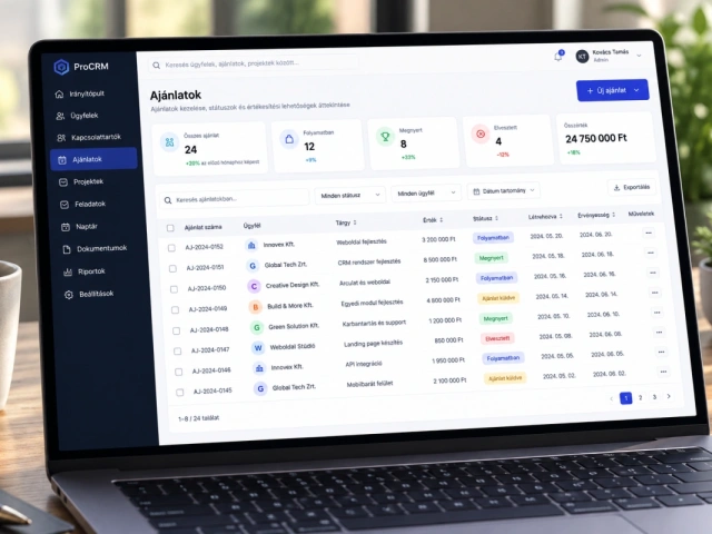Egyedi CRM rendszer - Egyedi CRM fejlesztés