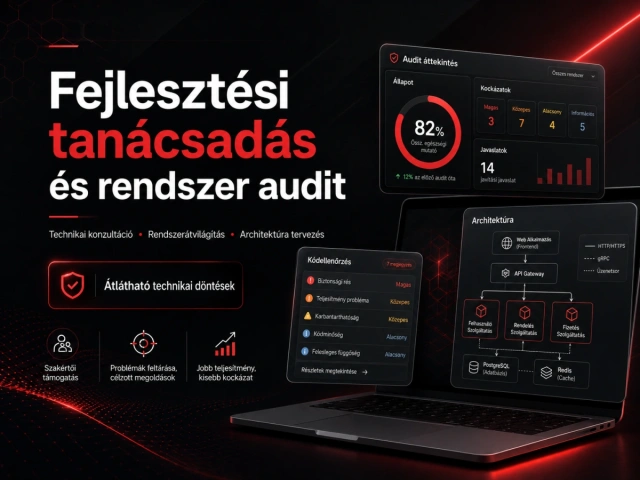 Fejlesztési tanácsadás és rendszer audit