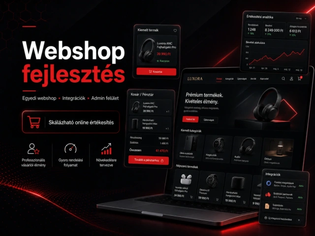 Webshop fejlesztés