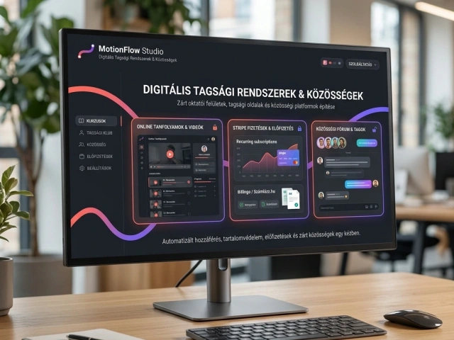 Digitális tagsági rendszerek, zárt közösségi és kurzusfelületek építése