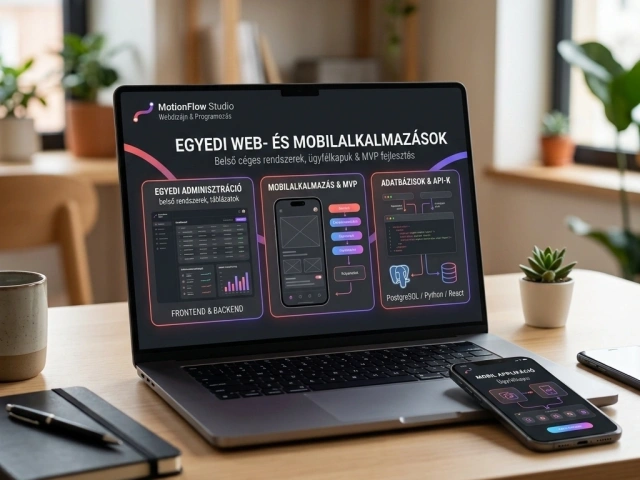 Egyedi web- és mobilalkalmazás fejlesztés (Belső céges rendszerek, MVP-k)