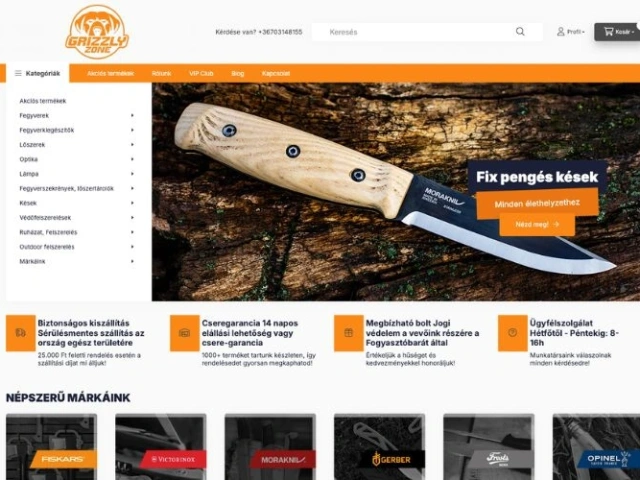 Webshop fejlesztés