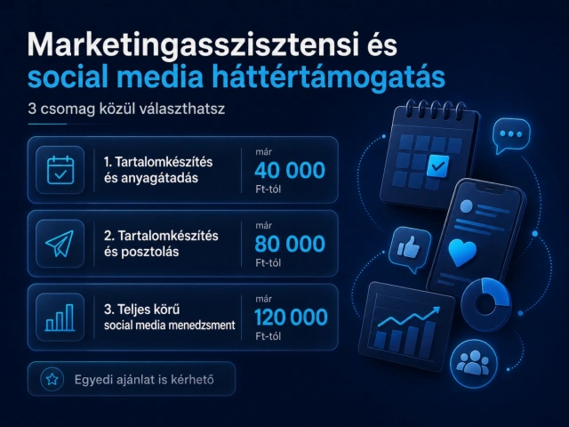 Marketingasszisztensi és social media háttértámogatás
