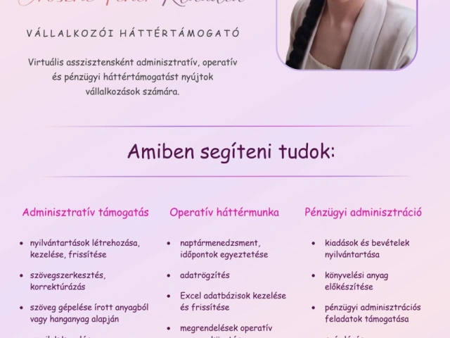 Virtuális asszisztencia, háttértámogatás