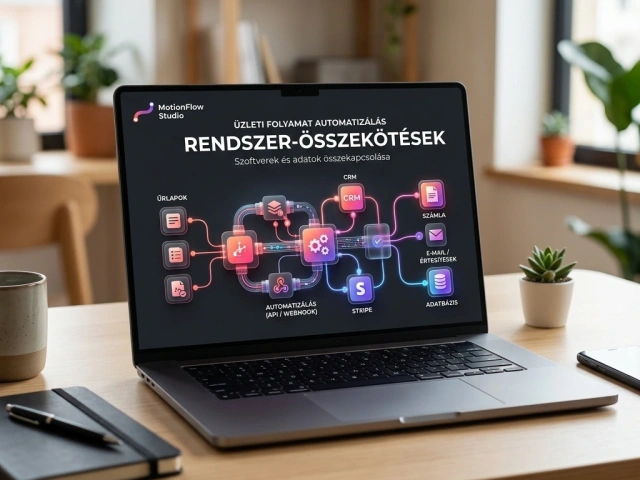 Üzleti folyamatautomatizálás (CRM, számlázó, űrlapok, API)