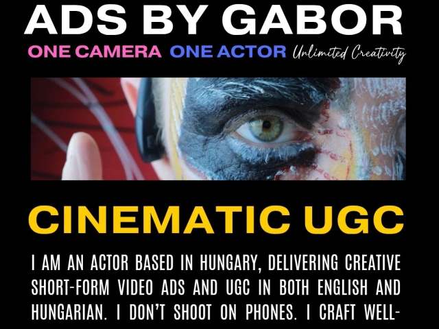 Creative Short-form videóstartalom gyártás, One-Man Camera Crew, Színész