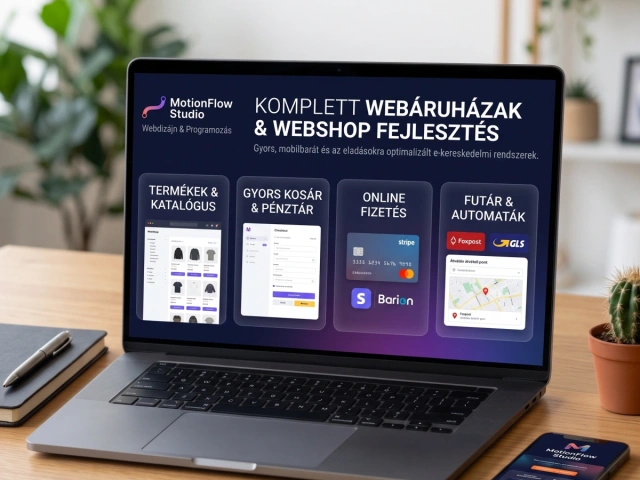 Komplett e-kereskedelmi webáruházak készítése (Modern Webshop fejlesztés)