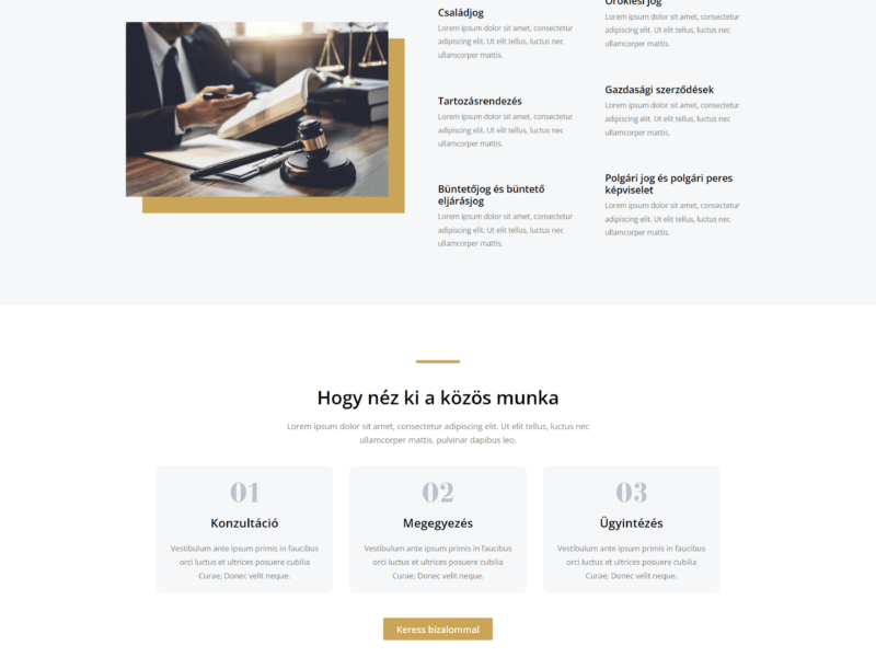 Weboldal / webdesign készítés (WordPress)