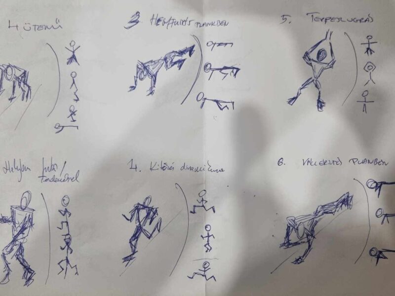 Fitness mozdulatok vektorgrafikus ábrázolása