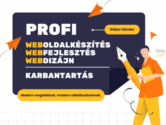 Weboldalkészítés és karbantartás