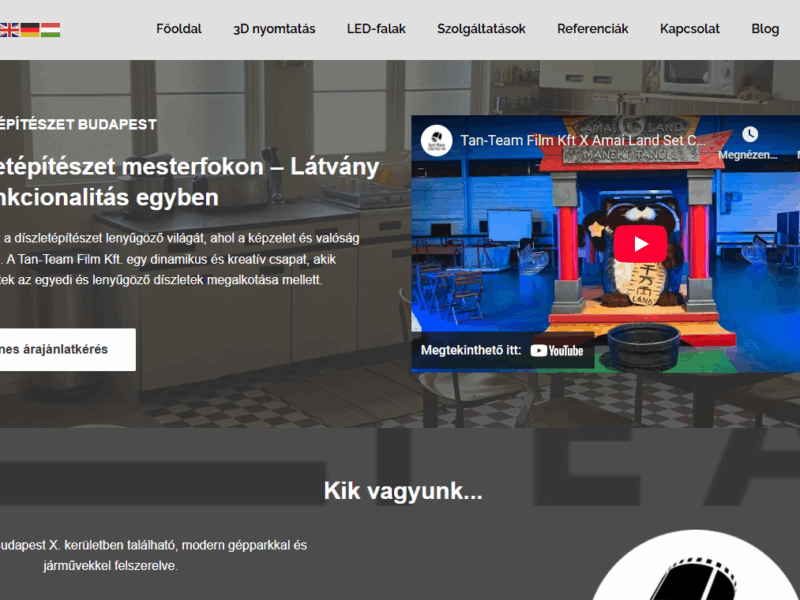 Weboldal készítés és webfejlesztés Wordpressben