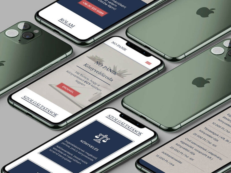 Prémium weboldal készítés – egyedi design és ügyfélszerzésre épülő struktúra