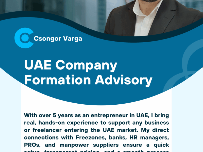 Dubai Cégalapítási Tanácsadás