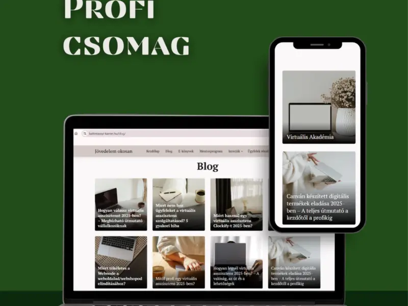 Weboldal készítés – egyedi arculatra szabva (Webnode)