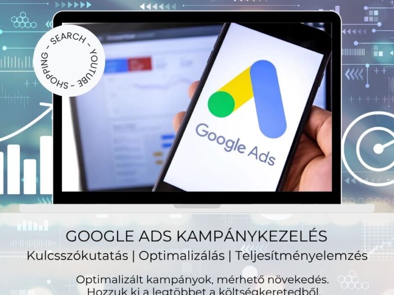 Google Ads kampánykezelés - Teljeskörű