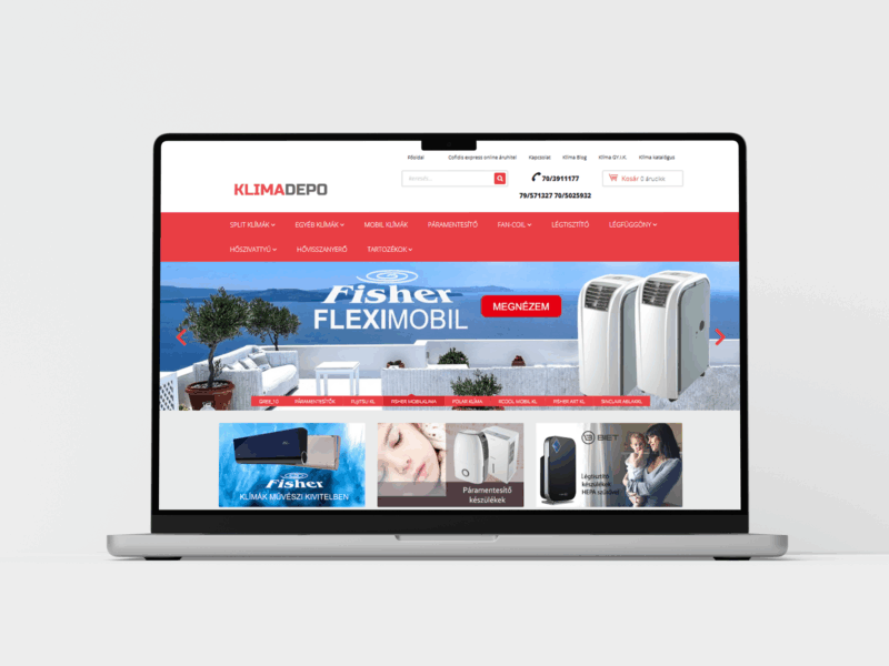 Shoprenter webáruház teljes kivitelezés – modern, vevőbarát és könnyen kezelhető