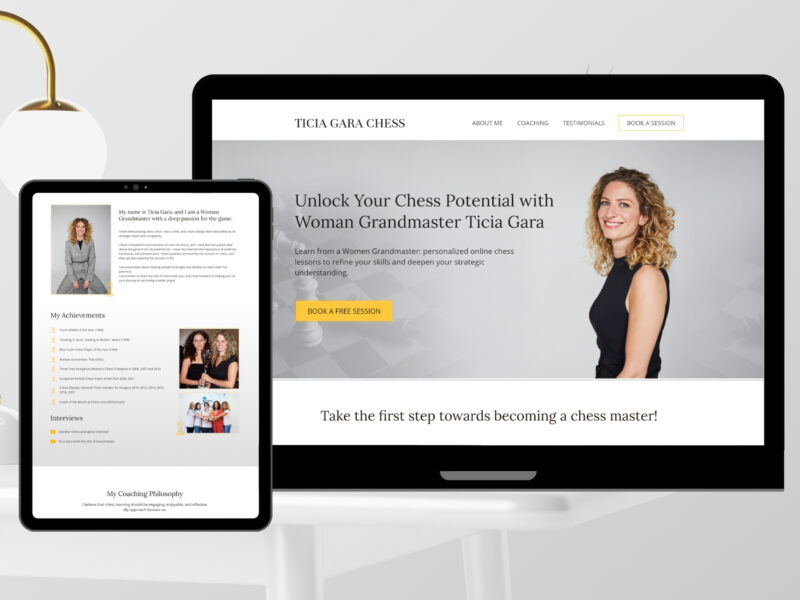 Egyoldalas WordPress bemutatkozó weboldal