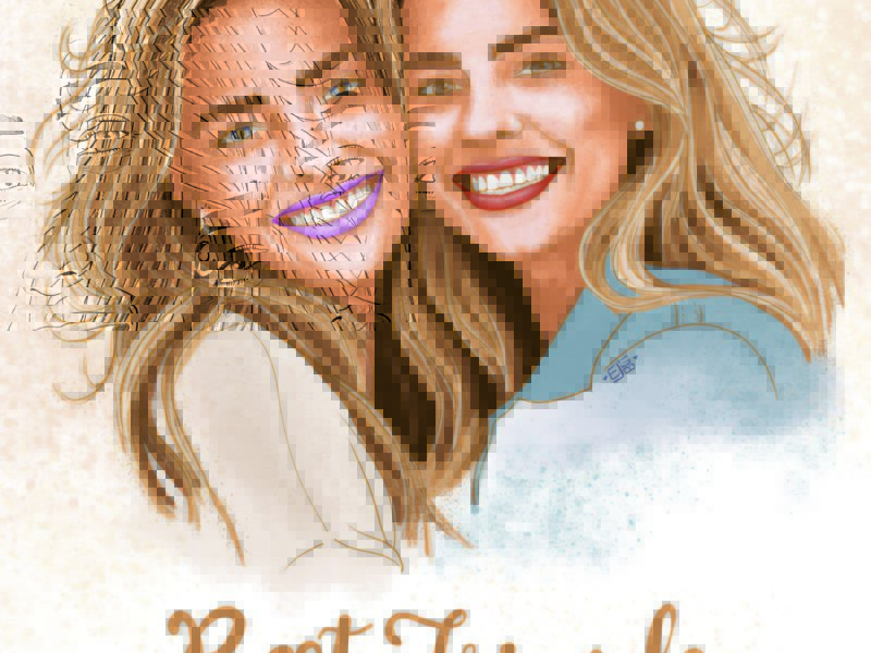 Portré illusztráció