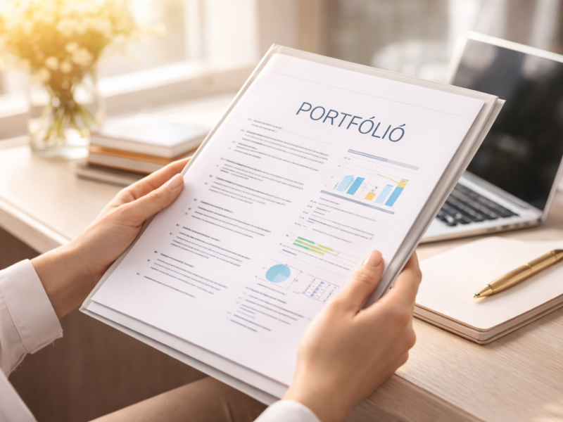 Egyedi, személyre szabott szakmai portfólió és pályázati anyag