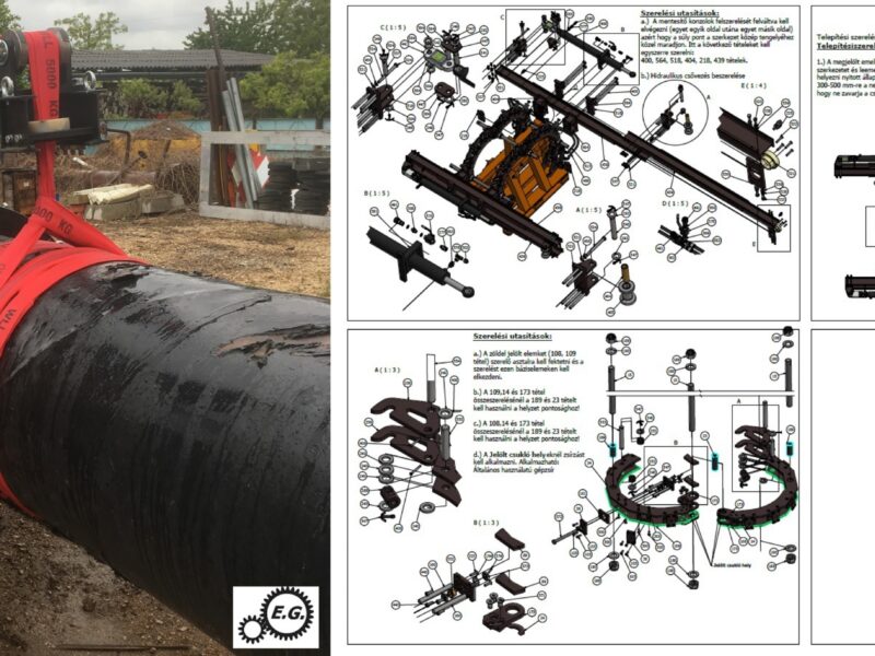Gépészeti tervezés (3d, szerelési, gyártási rajzok)