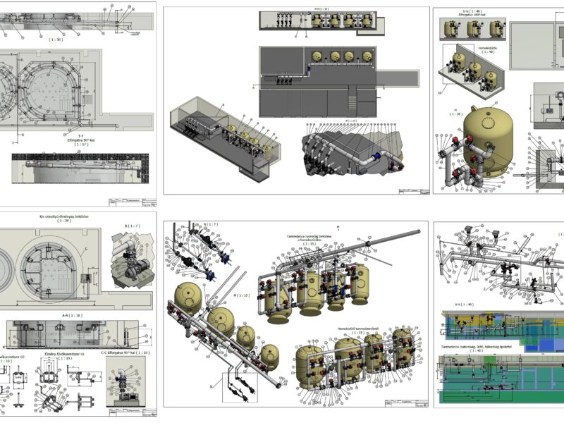 Gépészeti tervezés (3d, szerelési, gyártási rajzok)