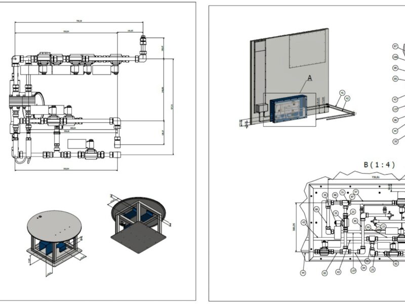 Gépészeti tervezés (3d, szerelési, gyártási rajzok)