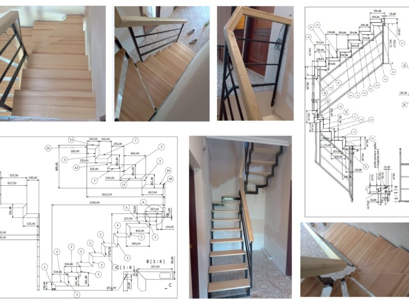 Beltéri-kültéri lépcső tervezése-gyártása (egyéb tartószerkezetet is)
