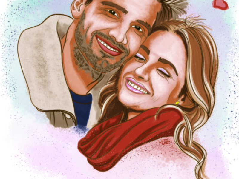 Portré illusztráció