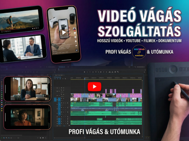 Profi videóvágás hosszabb formátumú tartalmakhoz