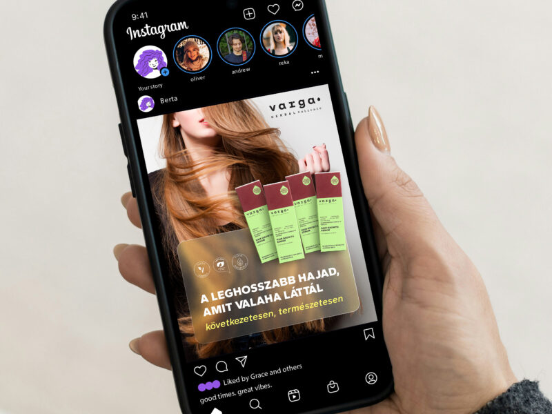 Social media hirdetés design