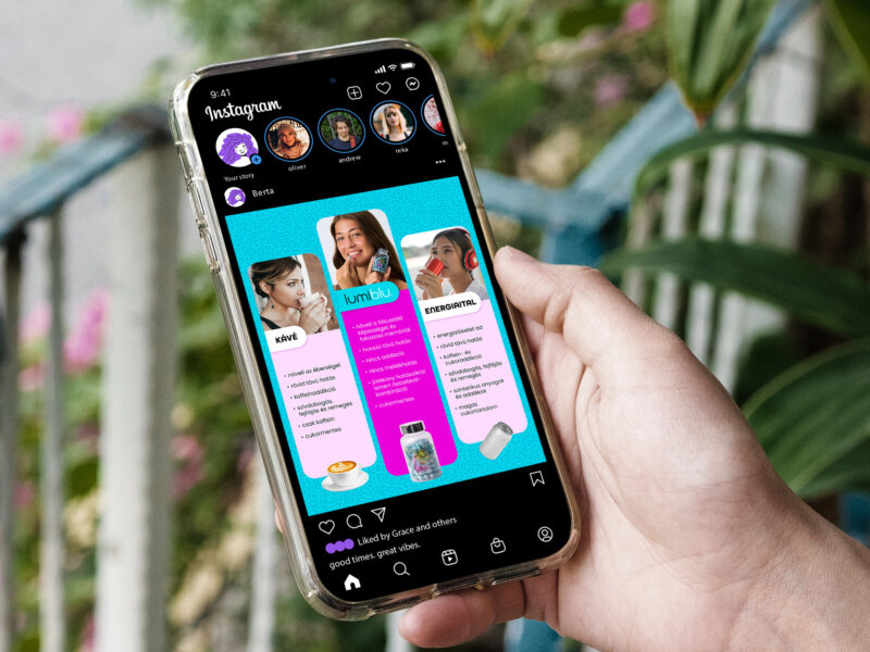 Social media hirdetés design