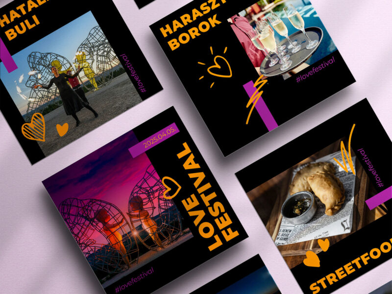 Social media hirdetés design