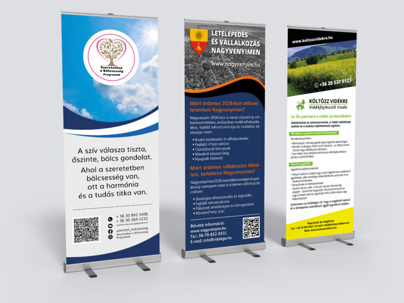 Rollup tervezés, kivitelezés